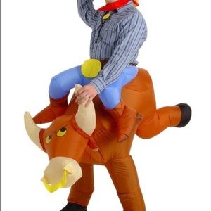 Adult Inflatable Bull Rider Halloween Costume