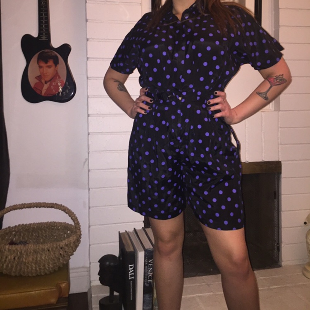 POLKADOT 80s POWER ROMPER