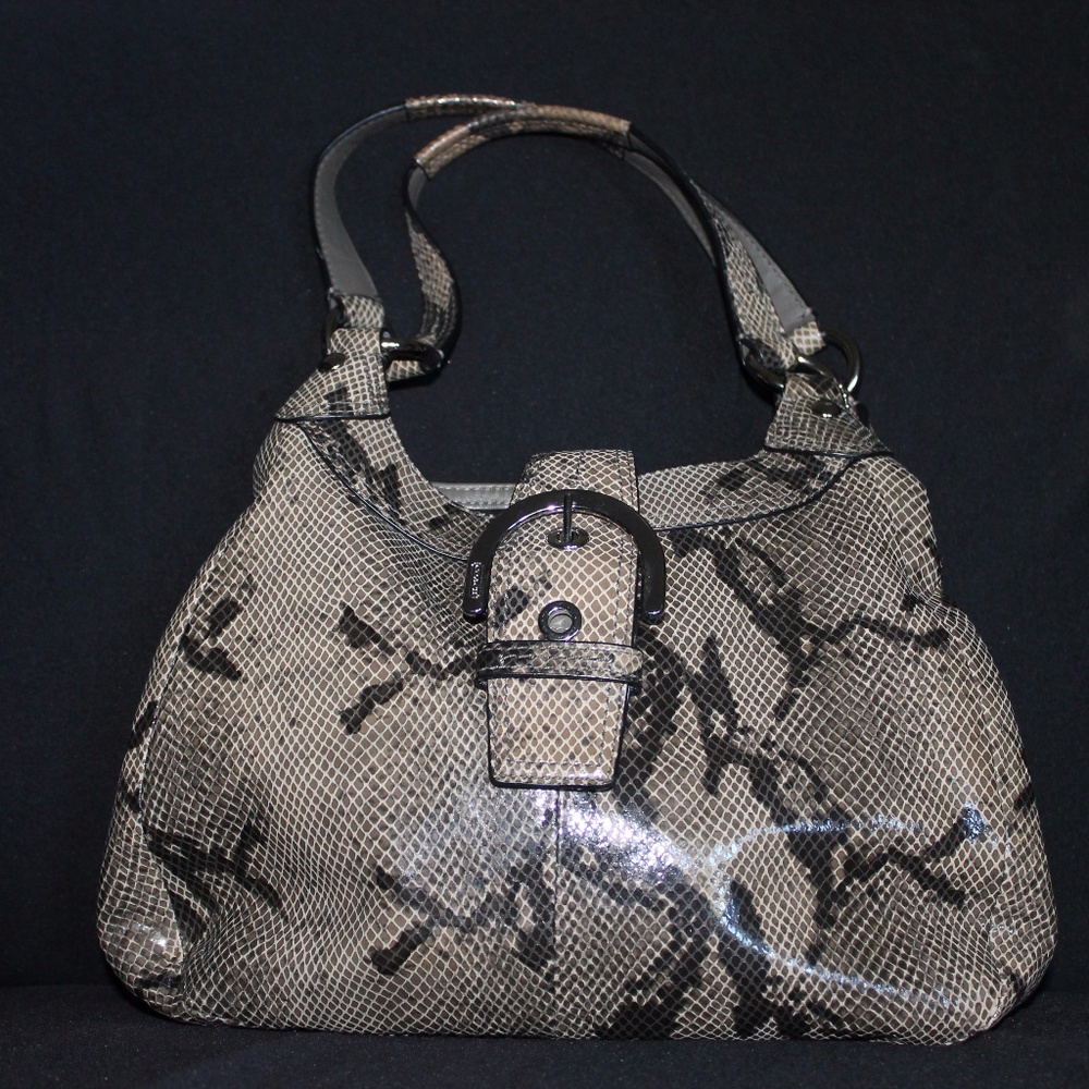 Coach Madison Maggie Snake Skin F17419 Excellent