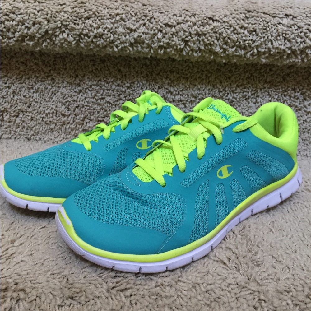 Championg green/blue running shoes sneakers