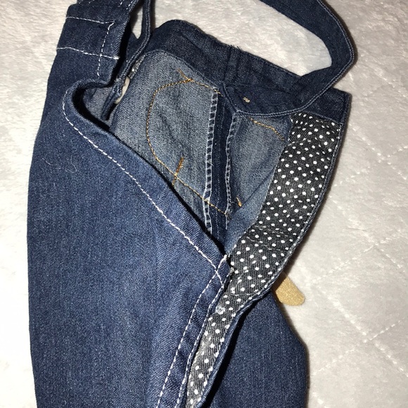 3D Soft Teddy Bear Pocket Bib Overalls NWT - Picture 7 of 7