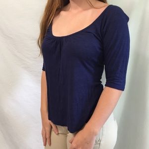 Dark blue blouse