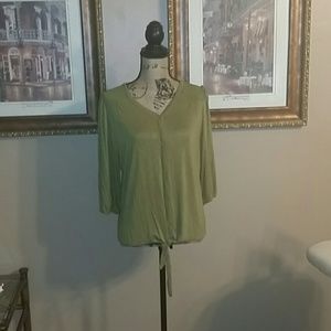 Olive green top