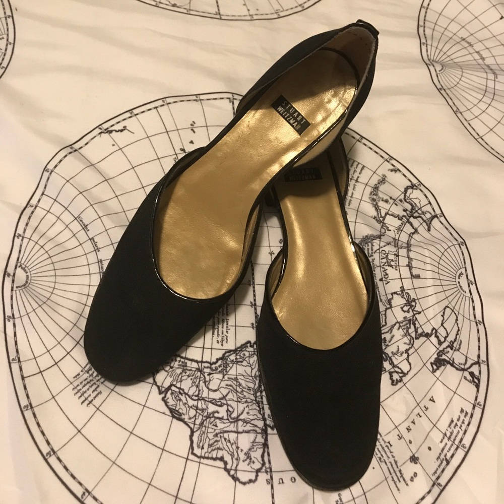Stuart Weitzman black flats