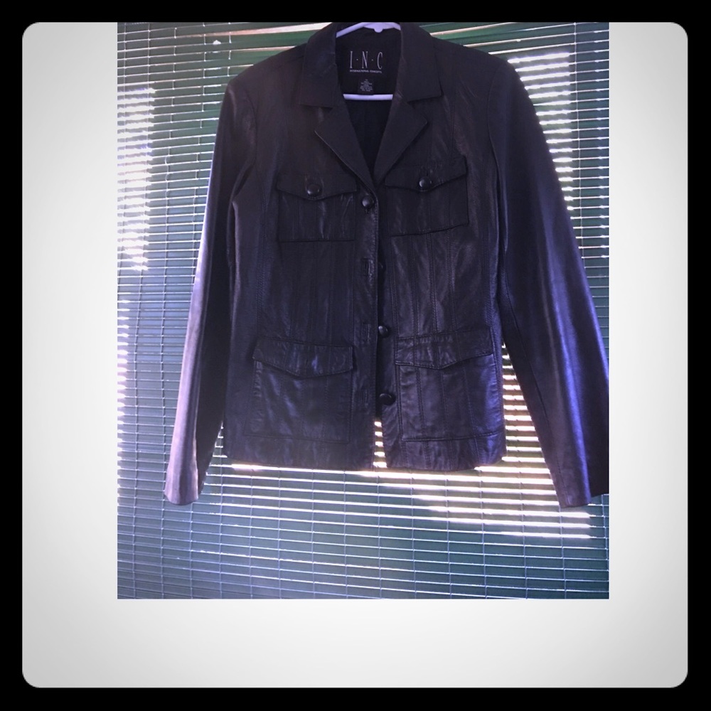 I.N.C leather Jacketin excellent condition