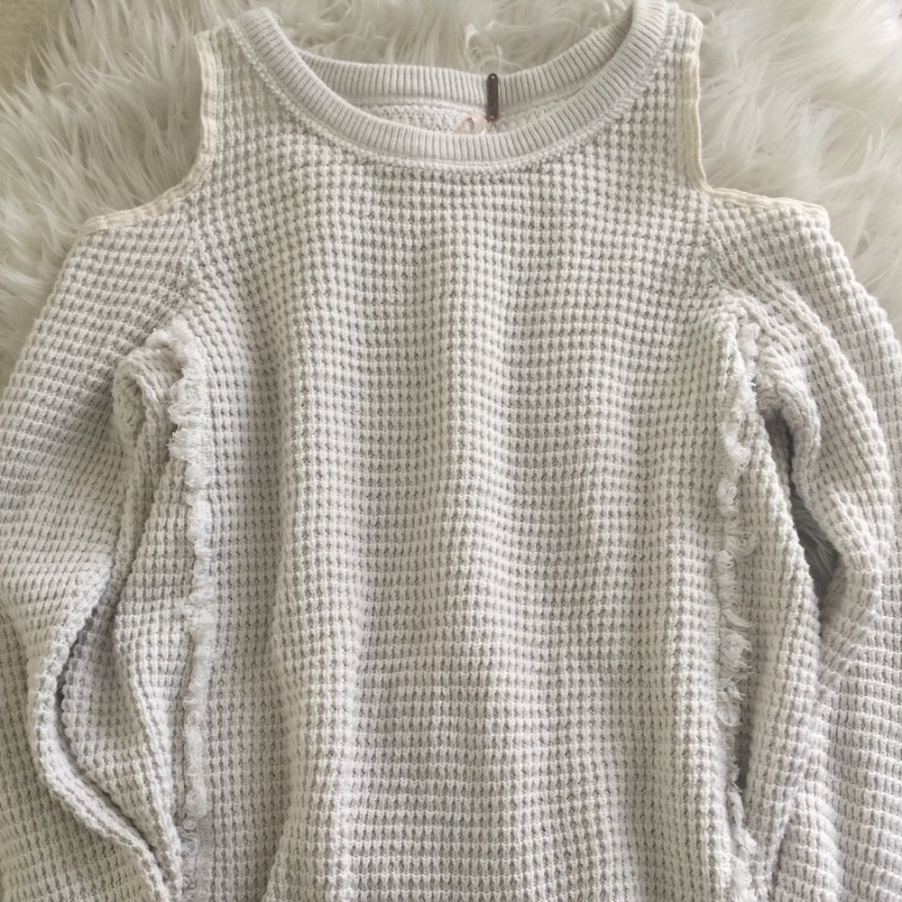 Free people cold shoulder sweater