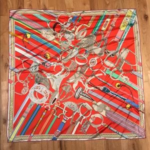 Authentic Hermes Concours D’Etriers Scarf