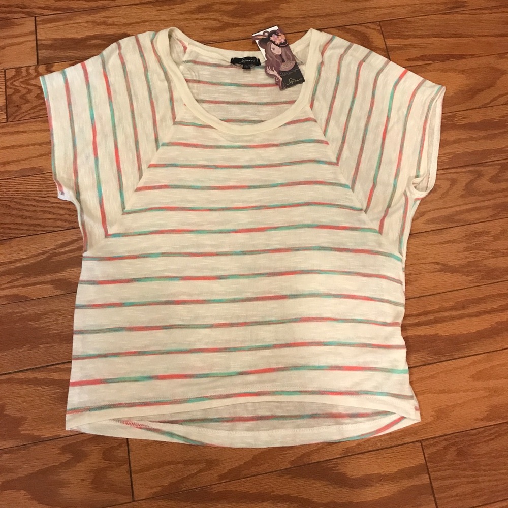 NWT Lightweight striped tee