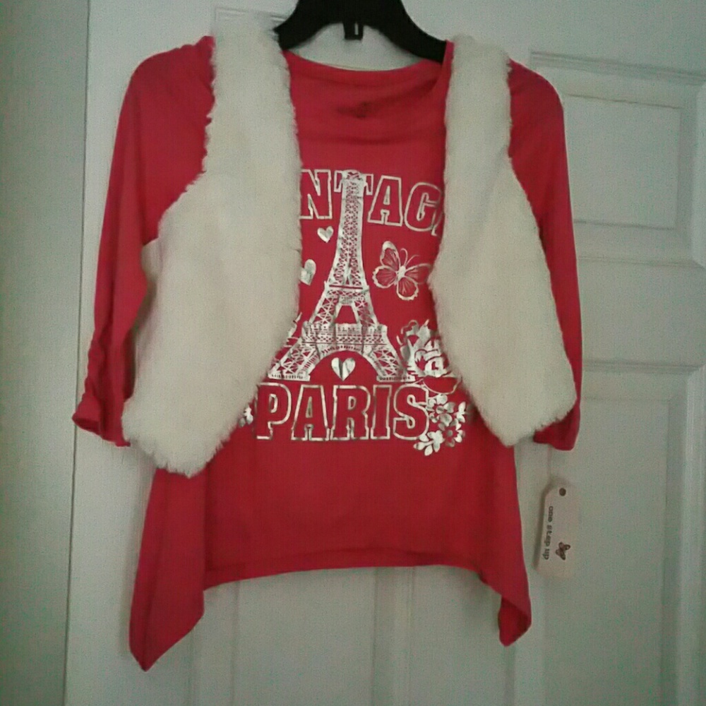 GIRLS  2- PIECE  FUR TOP