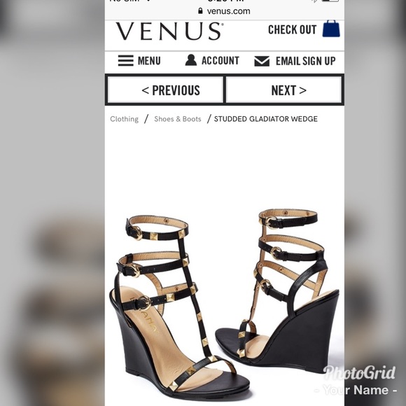 Shoes - Venus gladiator wedges size 8.5