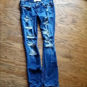 Hollister distressed jeans size 1