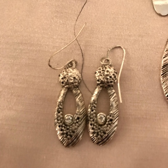 Silver choker with matching earrings and bracelet - Picture 3 of 4