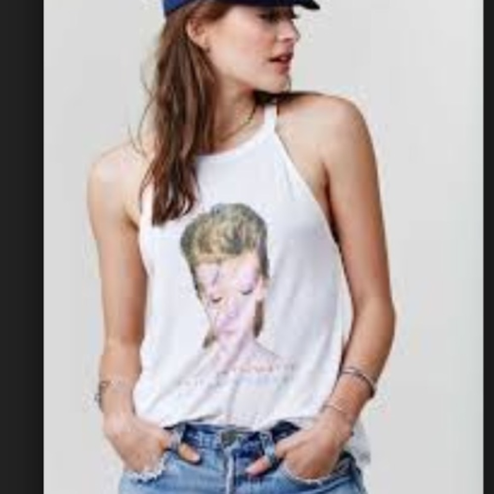 Daydreamer LA David Bowie Tank Top Shirt Large L