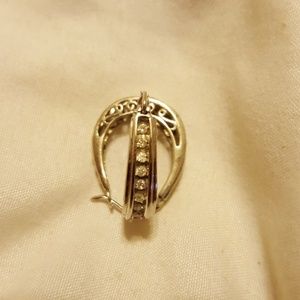 Silver Diamond Earrings