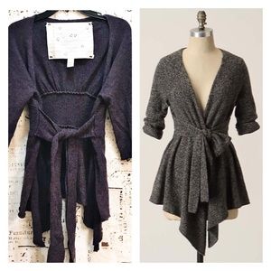 Canary Anthropologie Graceful Points Cardigan Wool Canary Anthropologie Graceful Points Cardigan Wool
