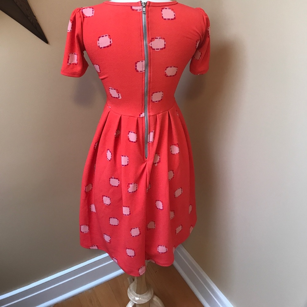 Coral Lularoe Dress - Picture 3 of 8