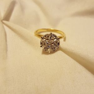 Diamond ring 10k gold size 7
