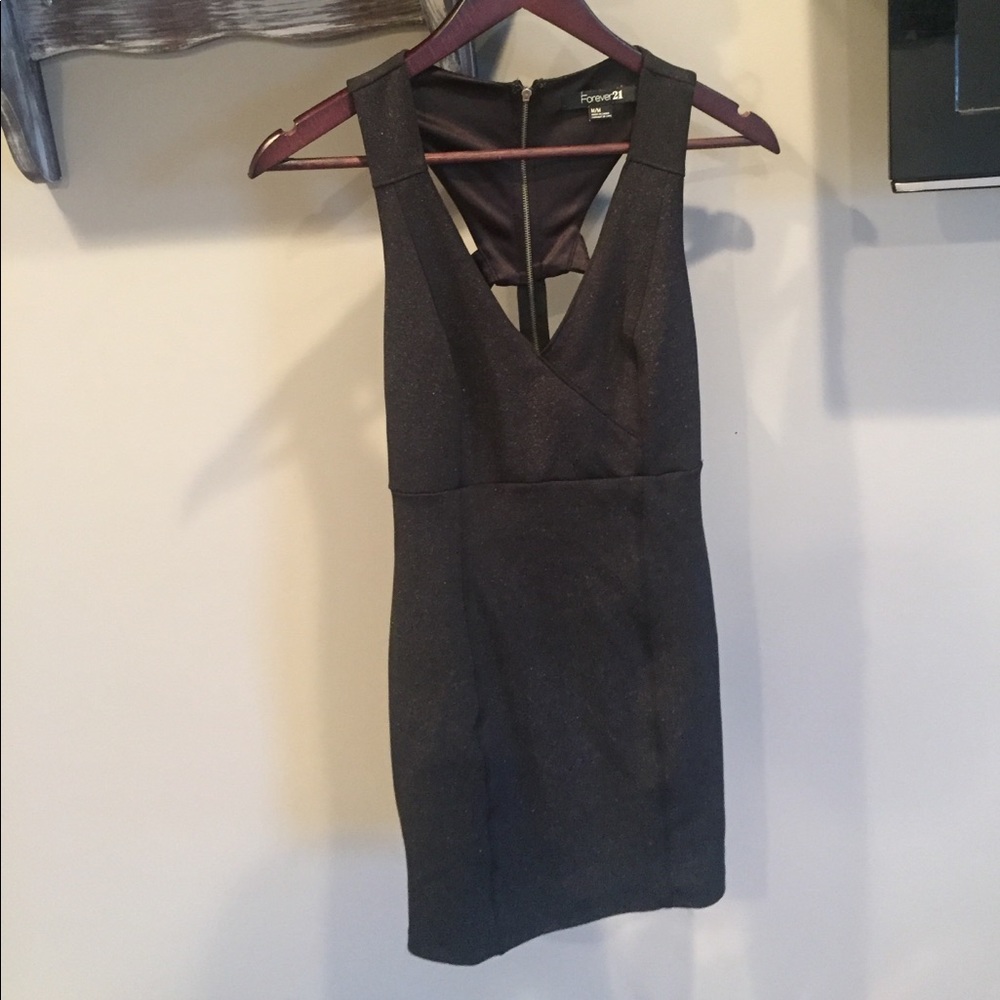 Black, glittery dress