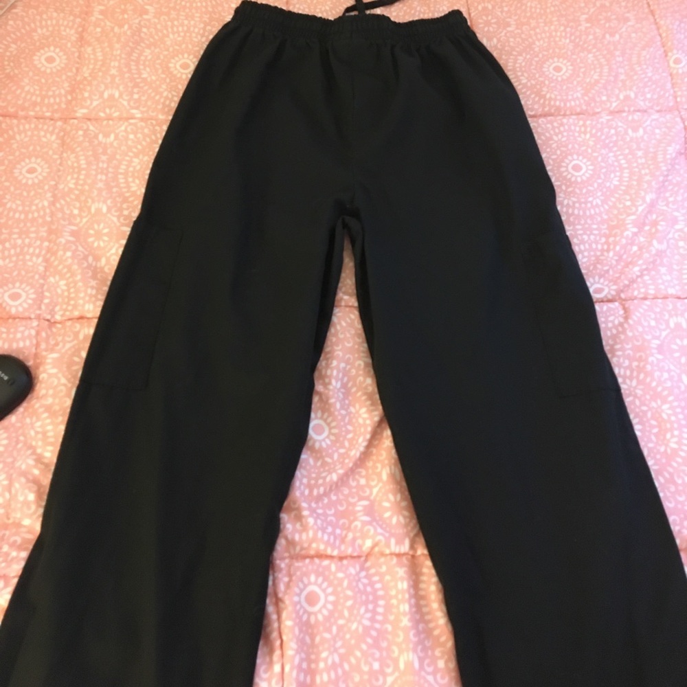 Black scrub pants