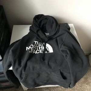 North Face Black Hoodie Size Large