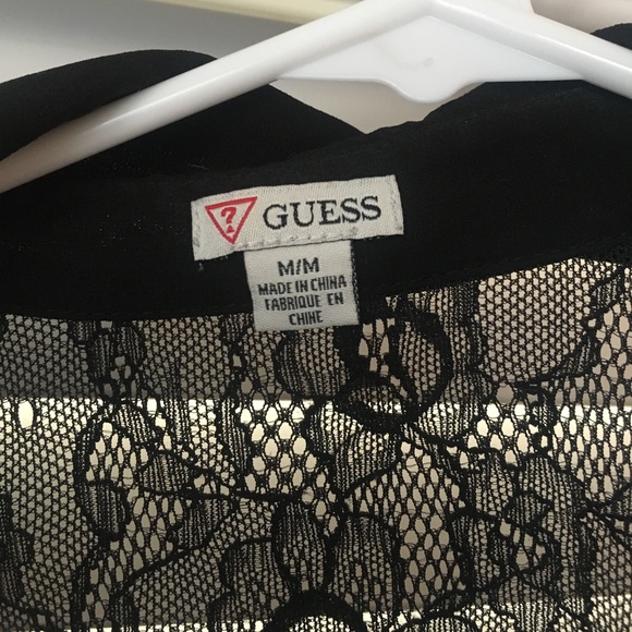 Guess Lace Blouse - Size Medium - Picture 2 of 3