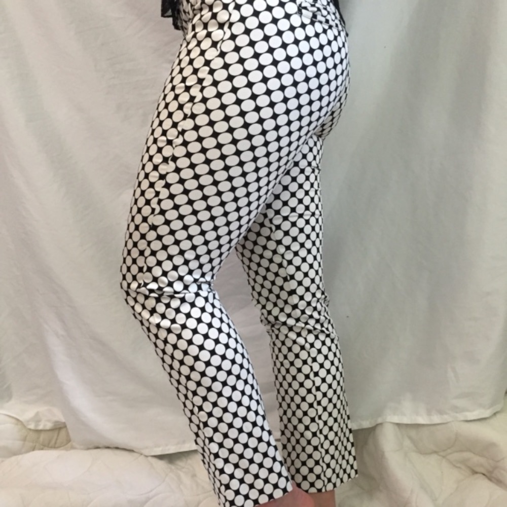 Black & white polka dot pants