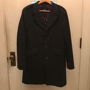 Apt. 9 Men's Charcoal Crosshatch Peacoat