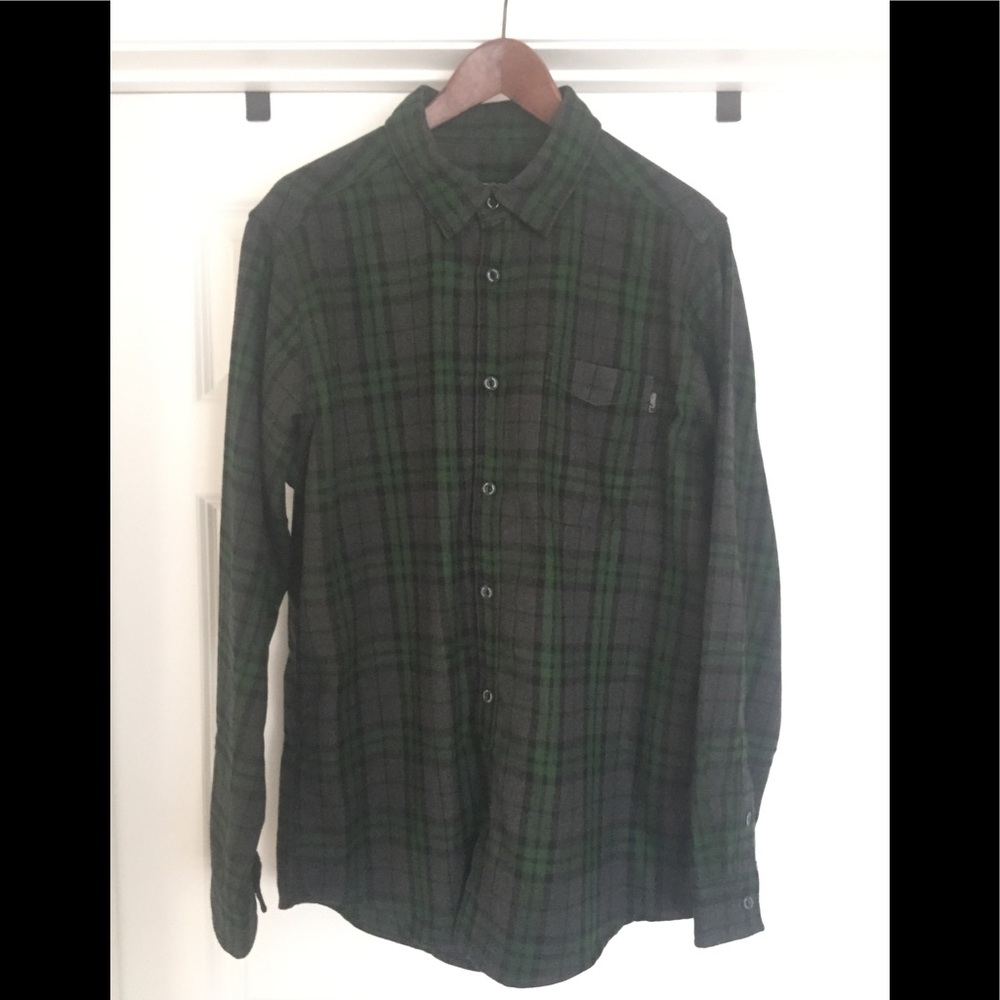Wilder & Sons Wool Flannel Green and Black- sz XL