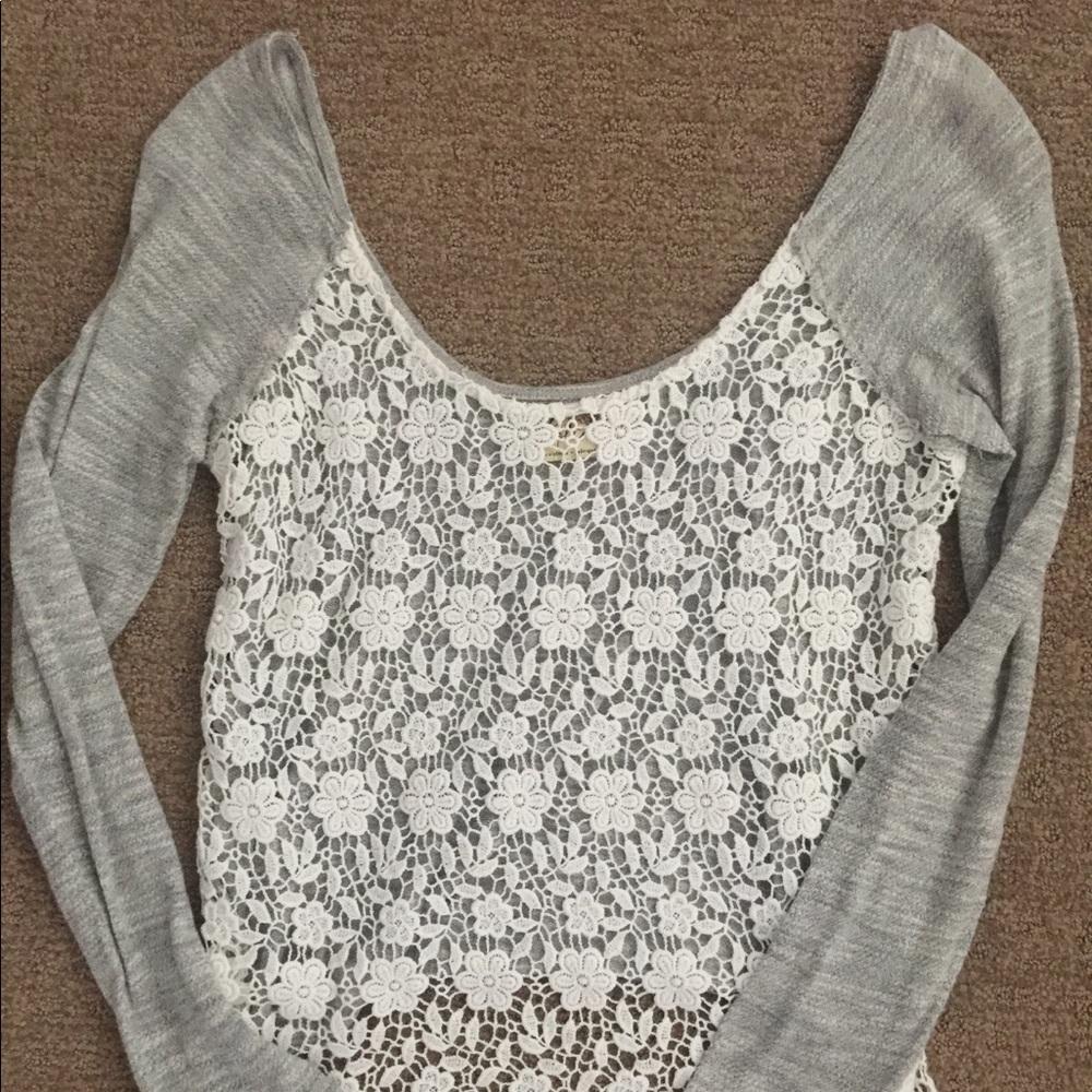 Free people lace sweater