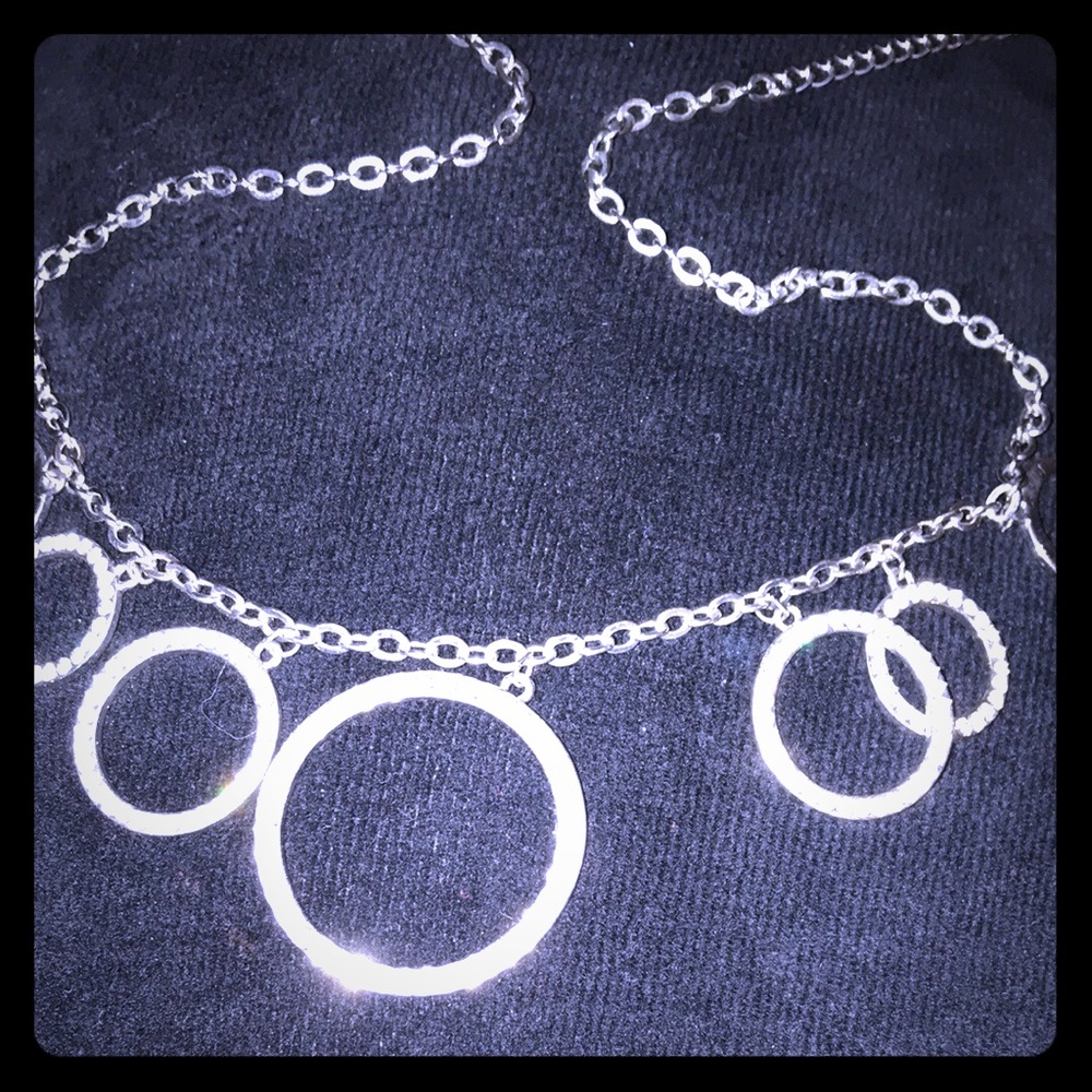 Hoop earrings and matching choker