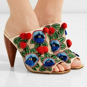 Tory Burch Ellis Embroidered Mule 7.5