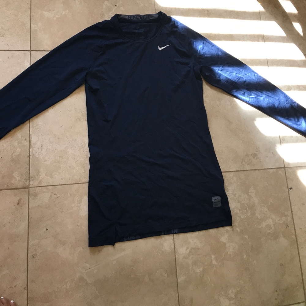 Navy blue Nike dri fit shirt