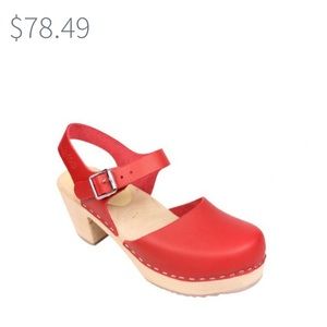 Lotta from Stockholm. Clogs. Highwood Red. Size 6.