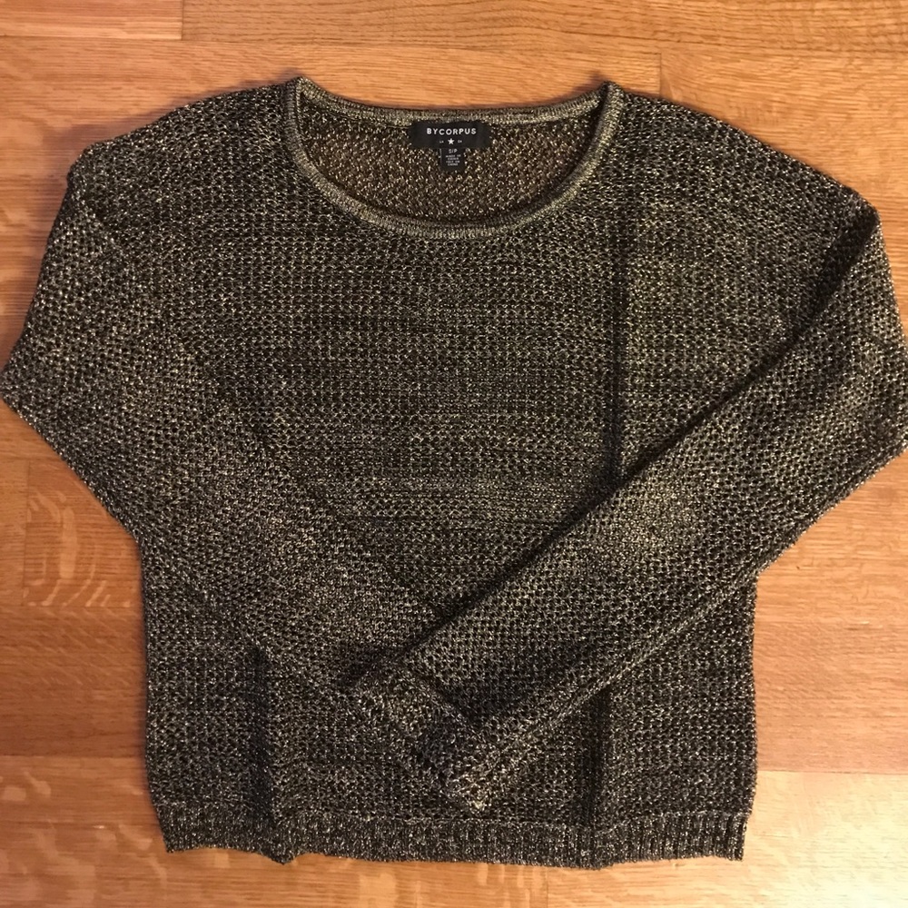 Black with gold By Corpus sweater