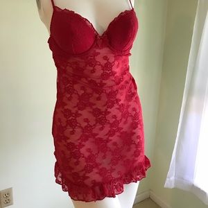 Red Lace Babydoll