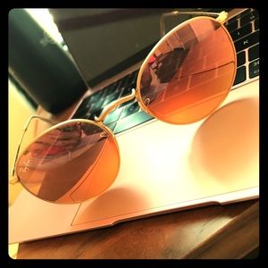 Mirror round metal Ray Bans