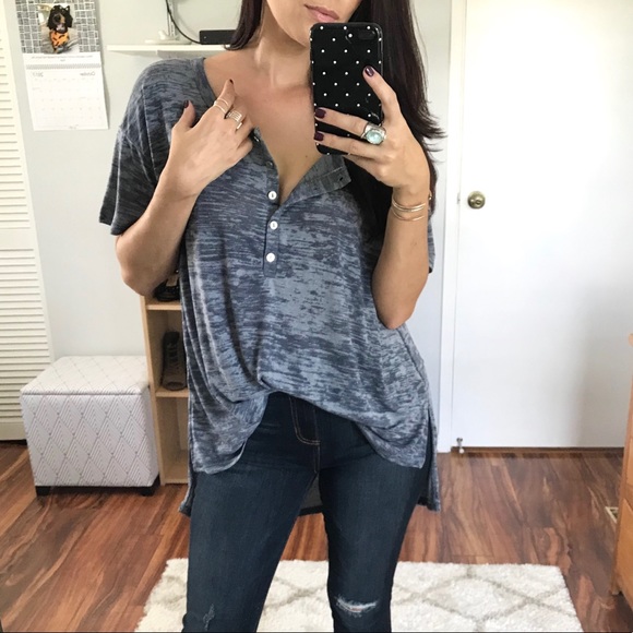 ▪️SALE • LAST 1 • Bijou Boyfriend Tee - Charcoal - Picture 3 of 4