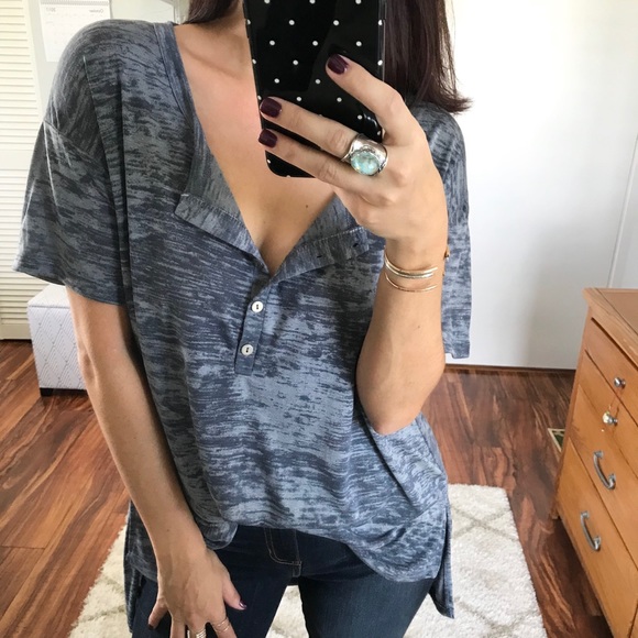 J Michele Boutique Tops - ▪️SALE • LAST 1 • Bijou Boyfriend Tee - Charcoal