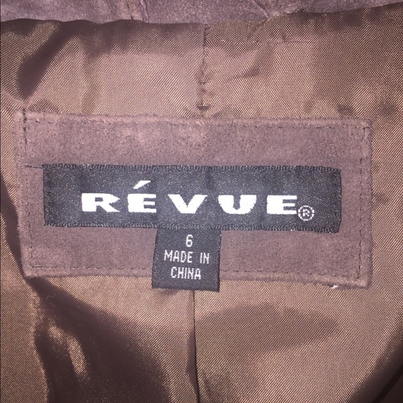 Révue dark brown leather jacket - Picture 2 of 4