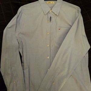 Hollister mens shirt blue xl