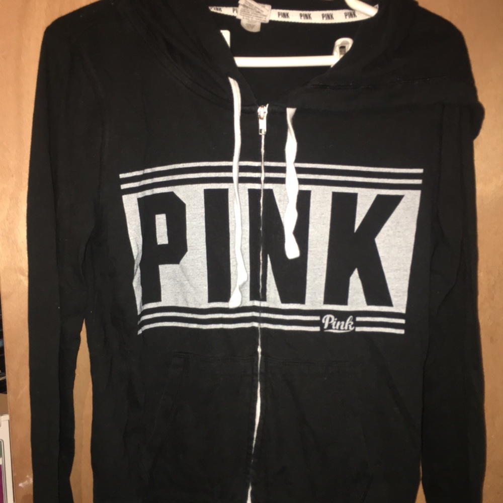 Cute Victoria’s Secret Pink Zip-up Sweatshirt