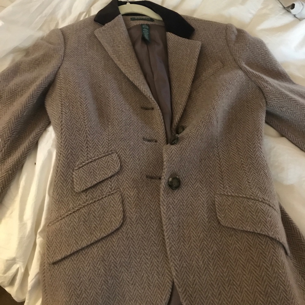Ralph Lauren tweed jacket size 6 $85