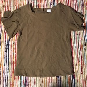 Olive Green Anthropologie Top