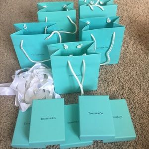 Tiffany and Co. bag, box + bow