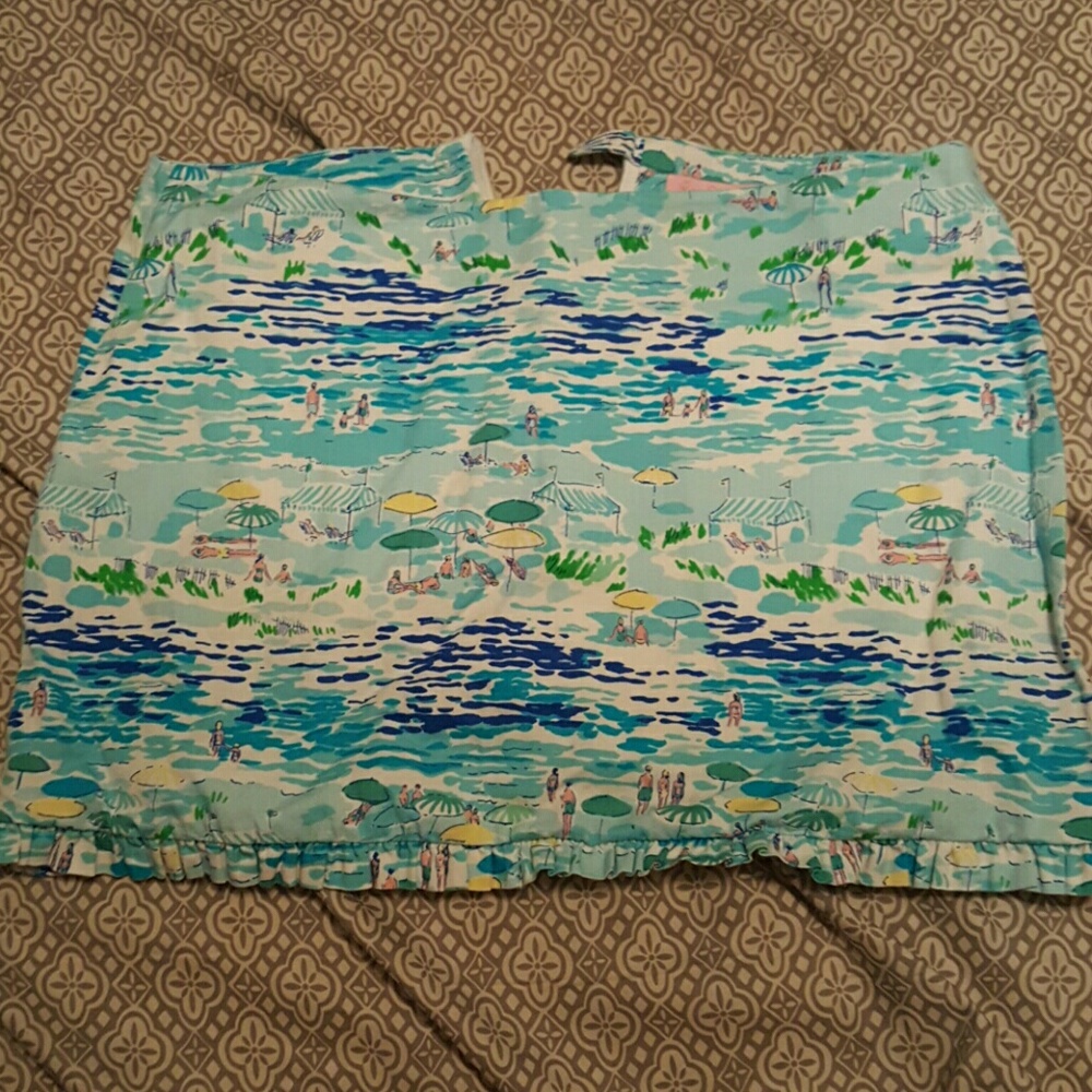 High tide toile mini skirt