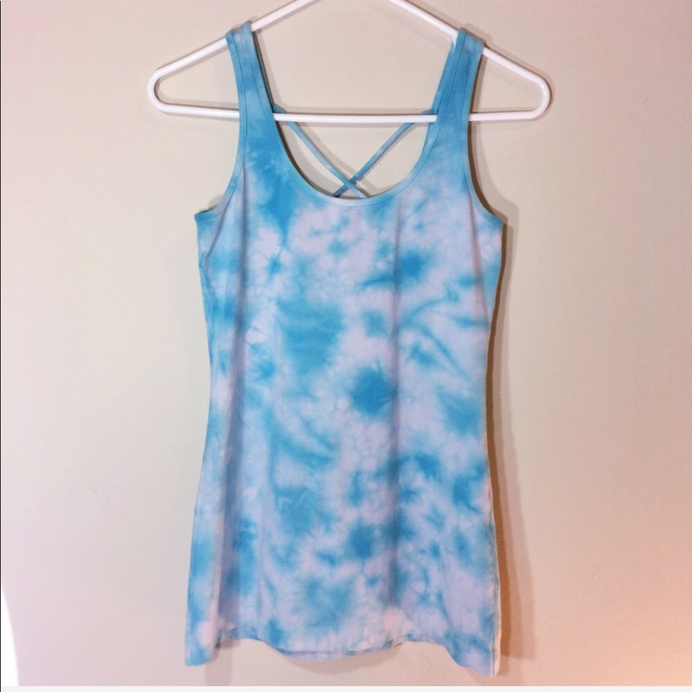 💙💪🏻 | Lucy Cross-back Tie-dye Tank