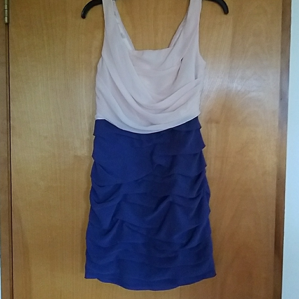 Express mini dress eggplant and blush