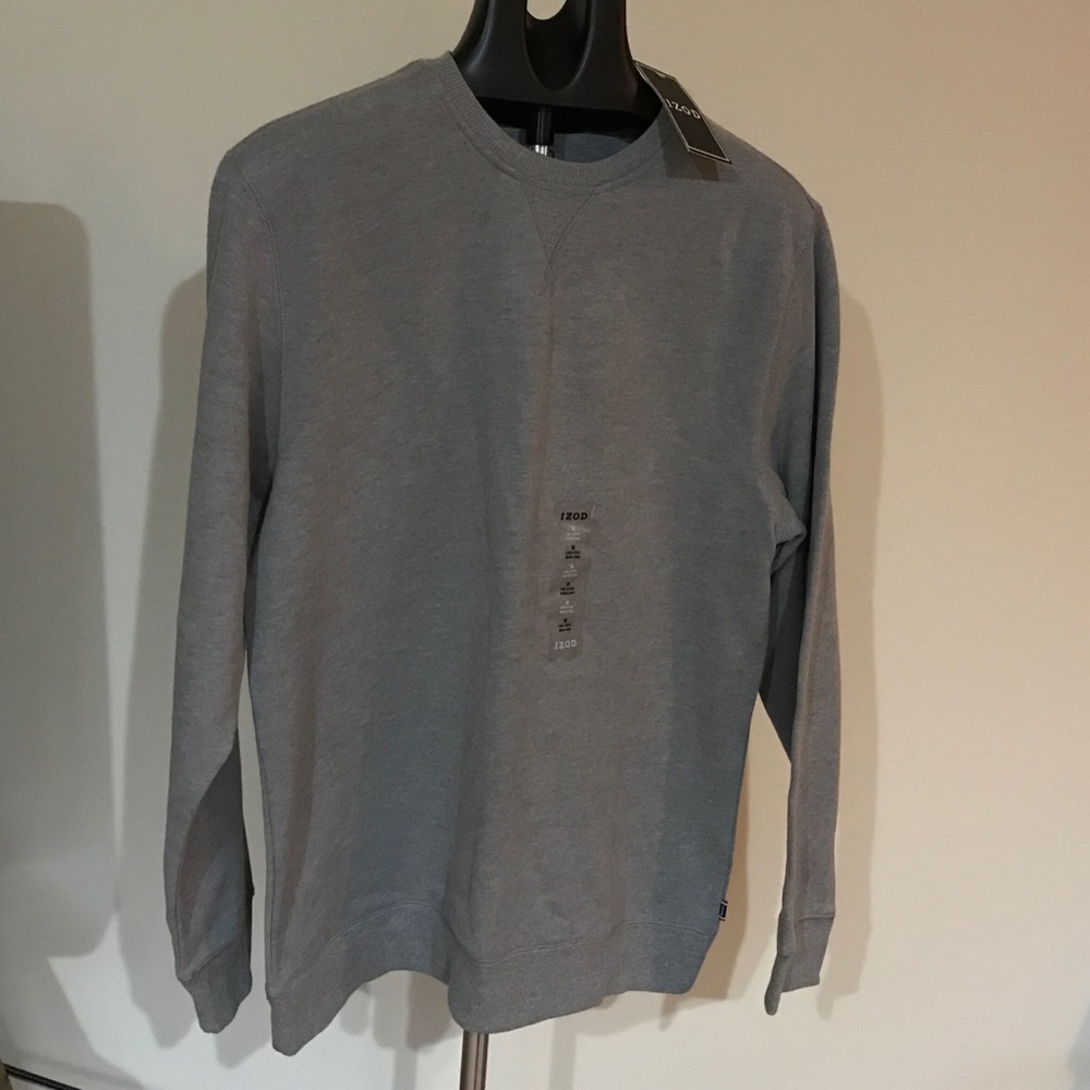 NWT Soft IZOD Grey Sweatshirt - Picture 1 of 6