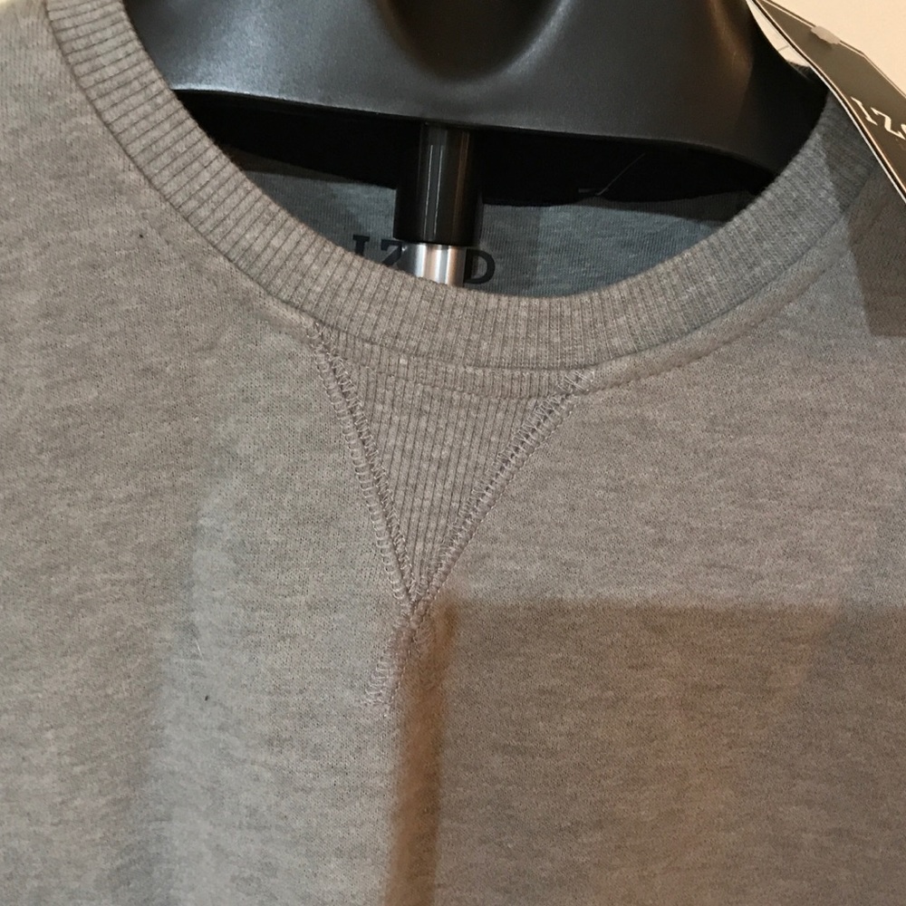 NWT Soft IZOD Grey Sweatshirt - Picture 4 of 6