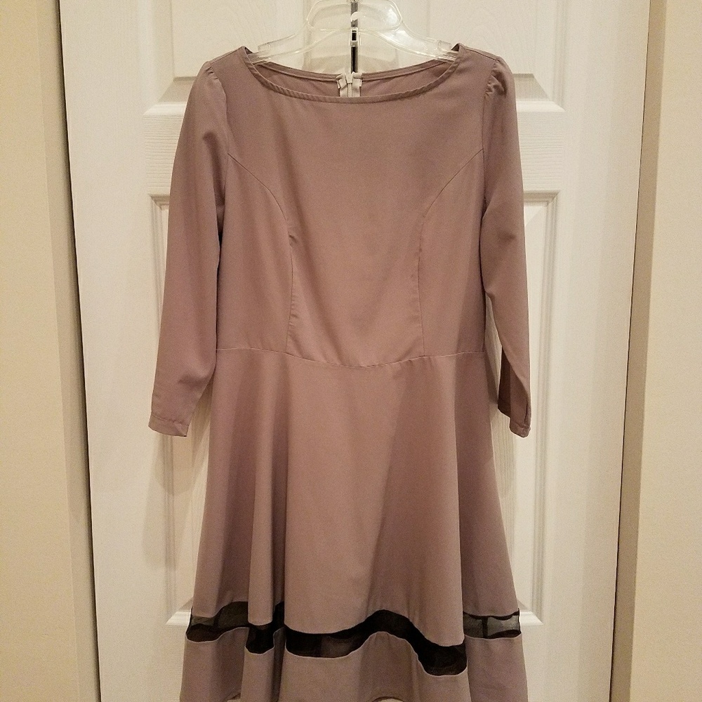 Long sleeve dress.